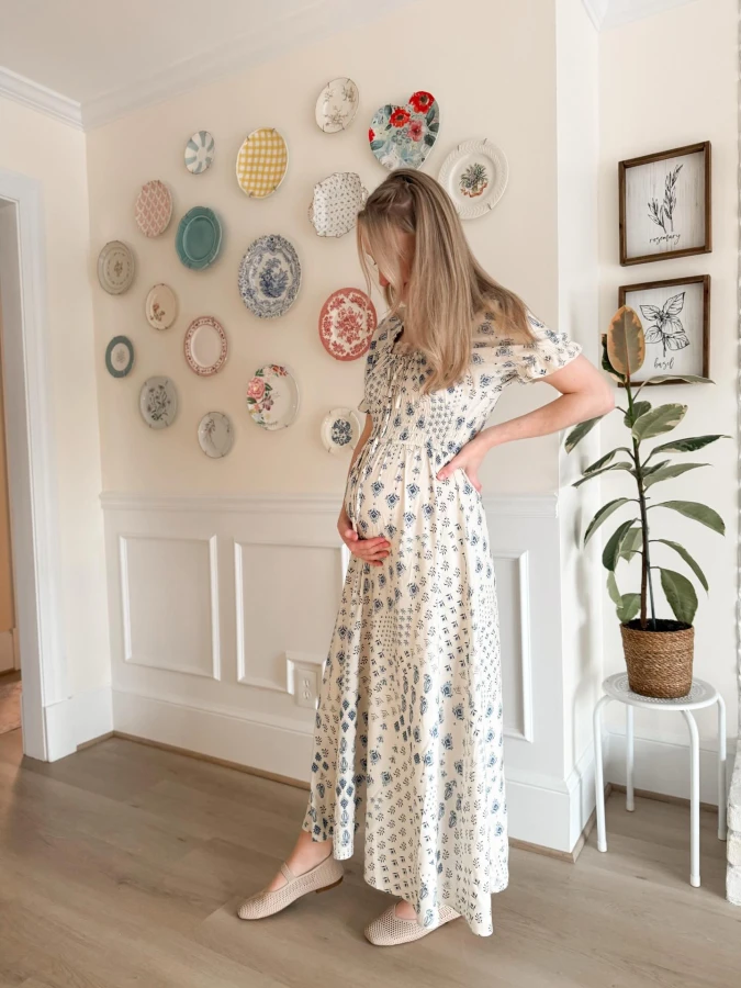 Vintage Inspired Printed Maxi Dress