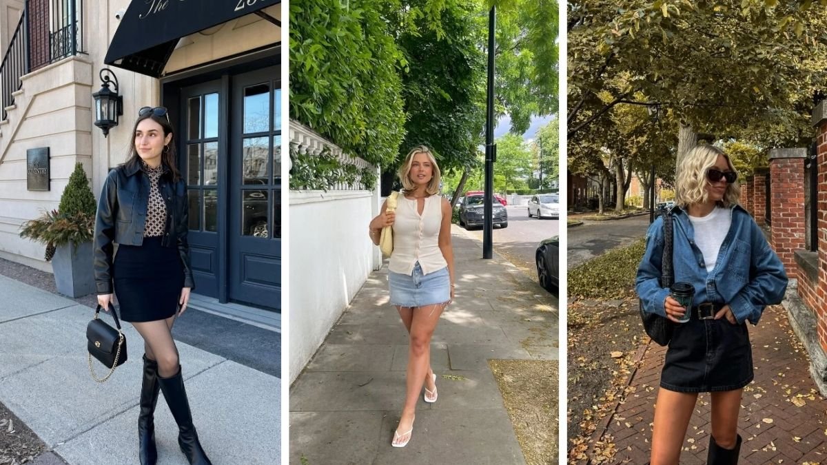 Mini Skirt Outfit Ideas Women Over 30