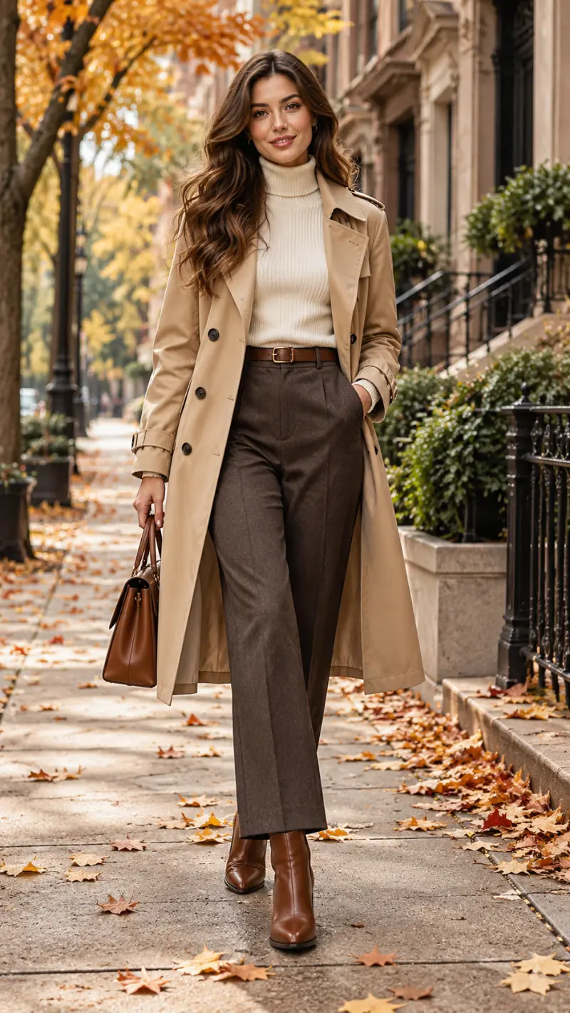 What to Wear Under a Trench Coat in Fall