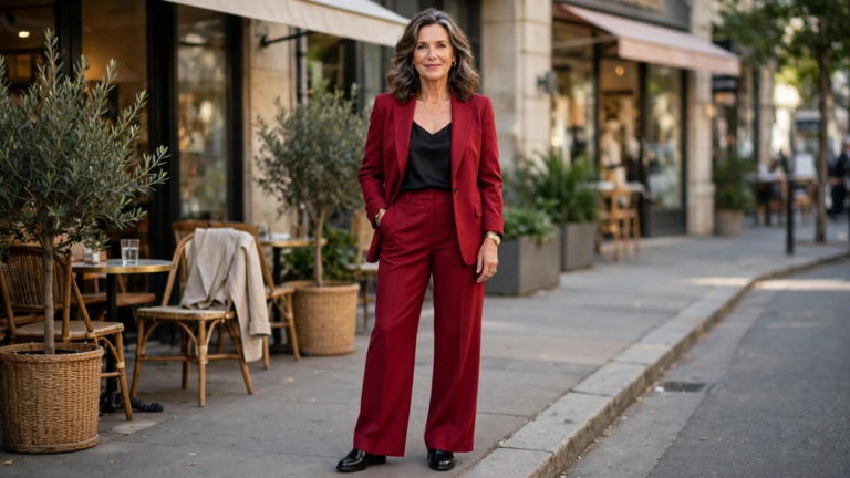 How to Wear a Cherry Red Outfit Over 50 With Confidence